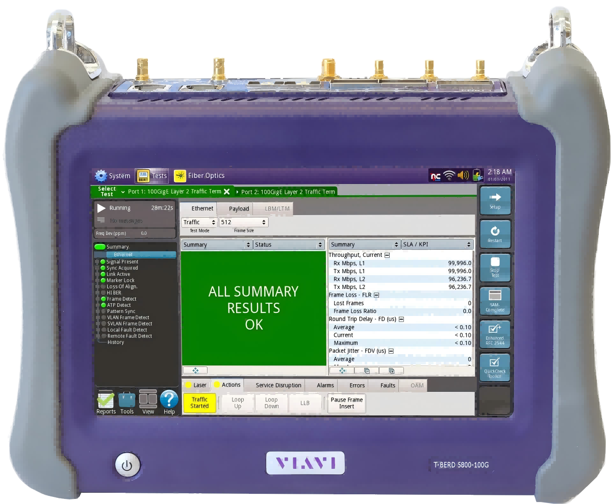 Viavi MTS-5800 手持式網絡測試儀（光時域反射儀 / OTDR）