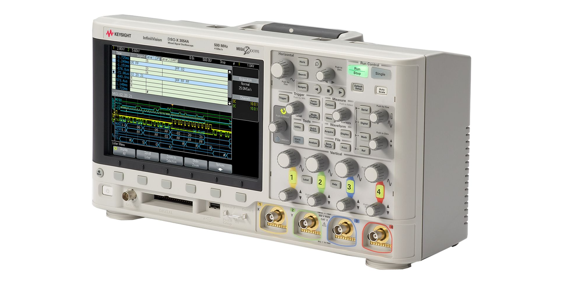 是德科技DSOX3054A數(shù)字示波器 500MHz 4通道 高速信號(hào)捕獲測試儀器